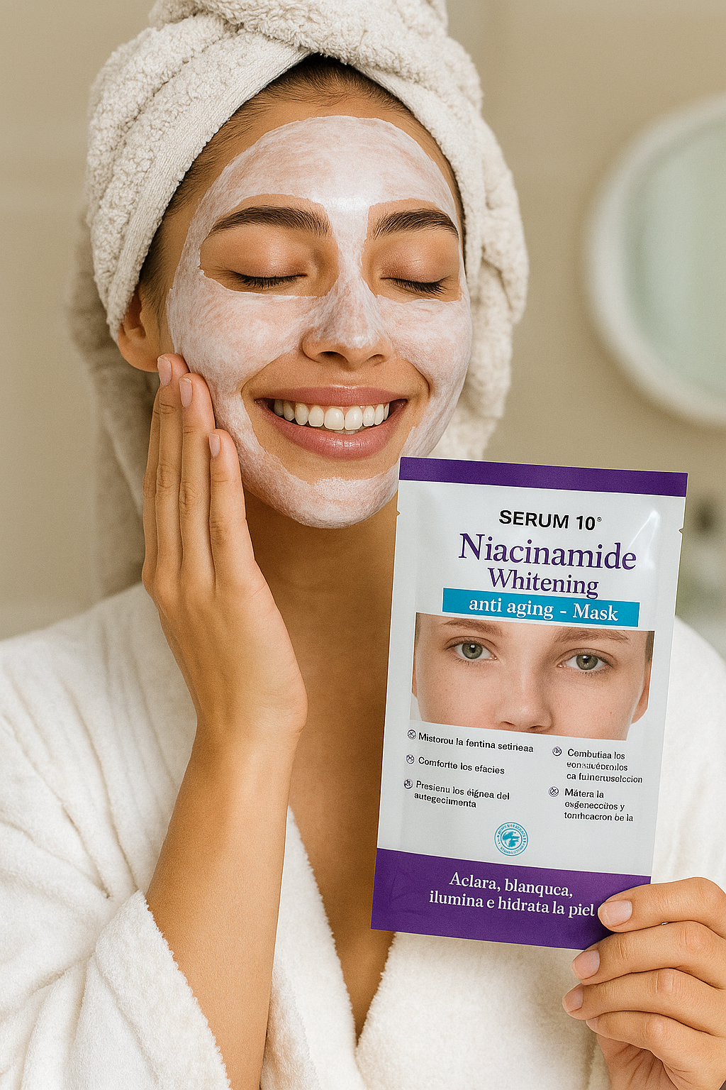 🌟 Elimina Manchas en 30 Días - Sérum Niacinamida 10% + Ácido Hialurónico