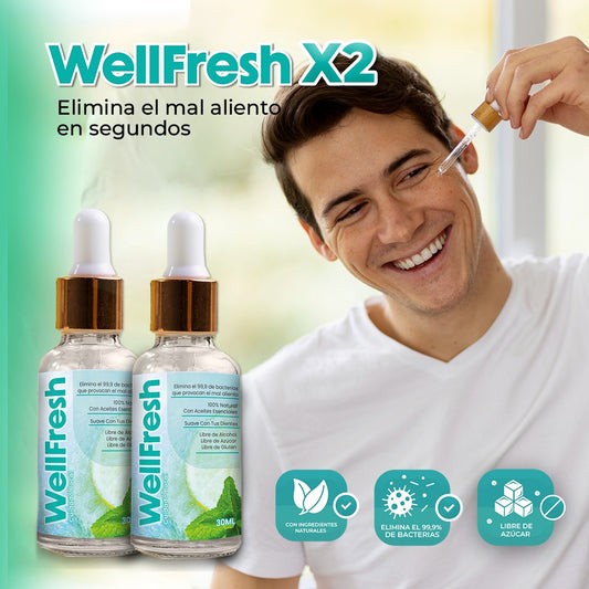 Elimina el mal aliento con Well Fresh X2 - SUPER OFERTA