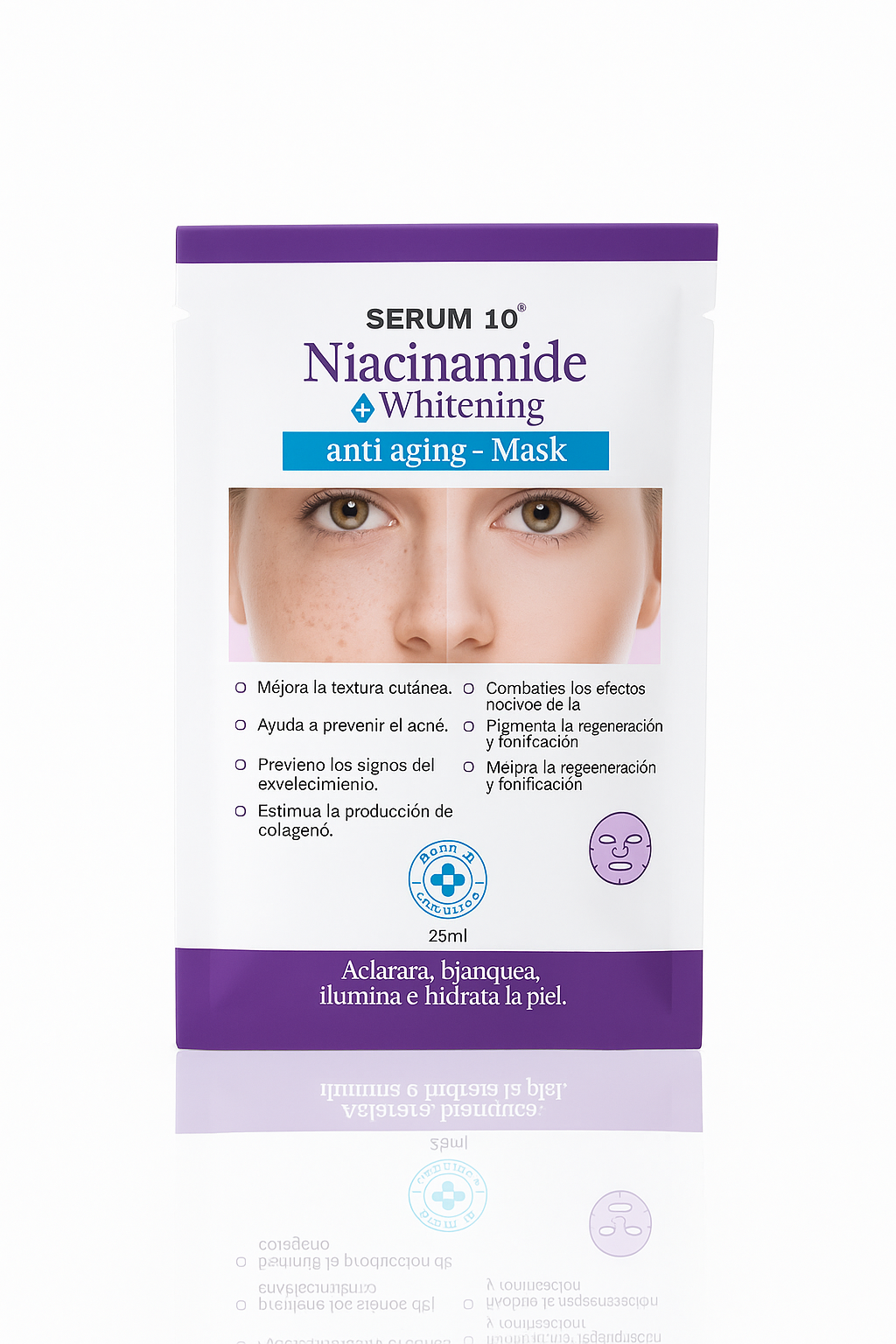 🌟 Elimina Manchas en 30 Días - Sérum Niacinamida 10% + Ácido Hialurónico
