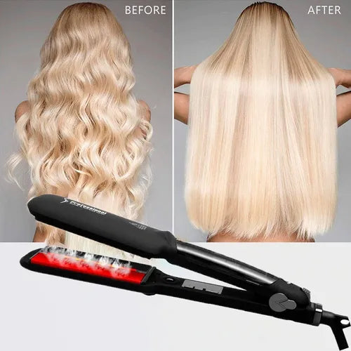 Plancha profesional a vapor turmalina